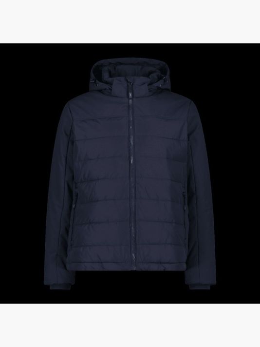 CMP men's winter jacket with hood, sports, insulated, navy blue (34K0147/N950)