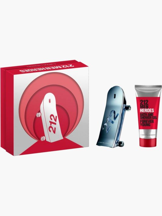 Set Carolina Herrera: 212 Heroes, Eau De Toilette, For Men, 90 ml + 212 Heroes, Shower Gel, For All Skin Types