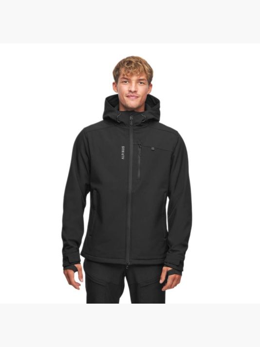 Men's Windproof Softshell Rain Jacket Alpinus ASO Black - FF18965