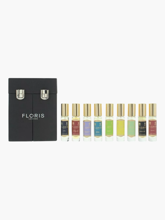 Set Floris Of London: A Rose For..., Eau De Parfum, Unisex, 10 ml + Honey Oud, Eau De Parfum, Unisex, 10 ml + Jermyn Street, Eau De Parfum, Unisex, 10 ml + Mulberry Fig, Eau De Parfum, Unisex, 10 ml + Neroli Voyage, Eau De Parfum, Unisex, 10 ml + Cefiro,
