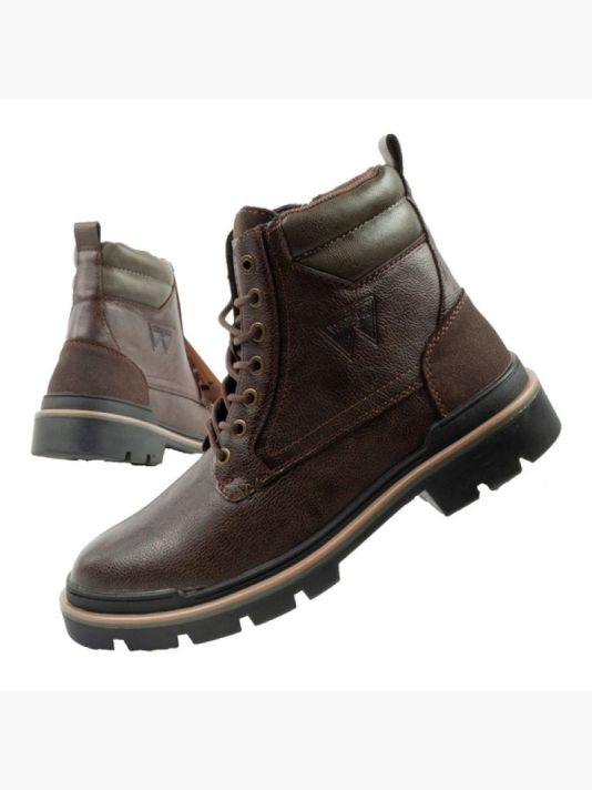 Wrangler Nevada men's boots Chelsea boots elegant fashionable dark brown
