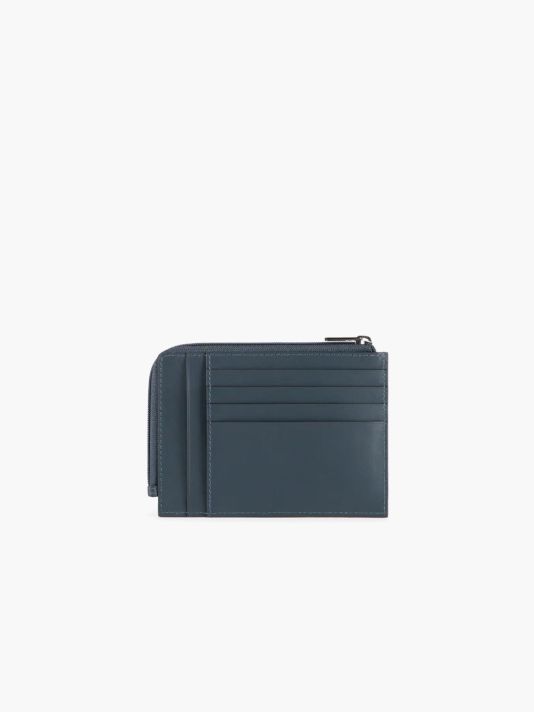Piquadro, Piquadro, Leather Wallet, Coin Holder, 42023100, Grey, For Men