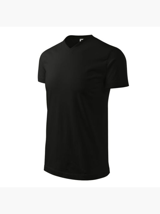 Mafini Heavy V-neck T-shirt M MLI-11101 black
