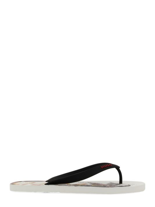 SLIDE SANDAL WITH PRINT