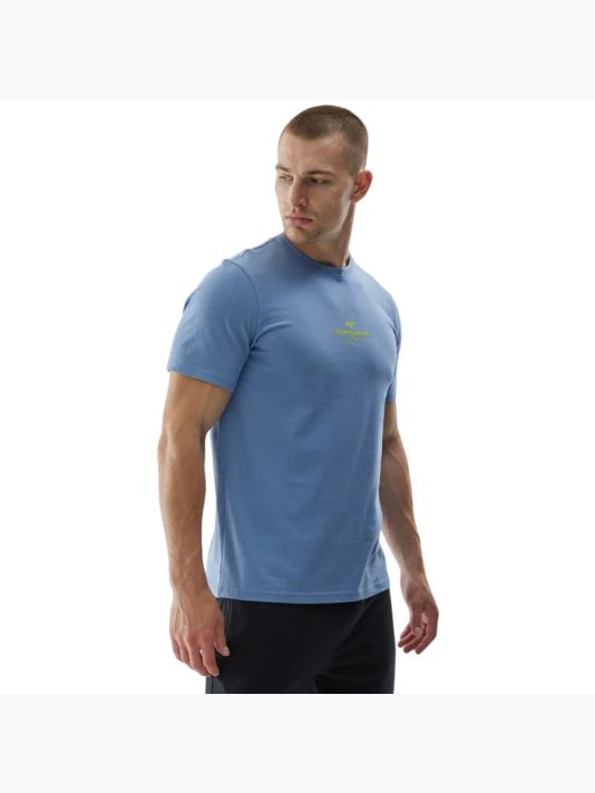 Men's T-shirt 4F M2961 denim 4FWAW25TTSHM2961 32S