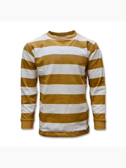 Men's Taikan Striped Crew Sweatshirt - 1306004.TAN