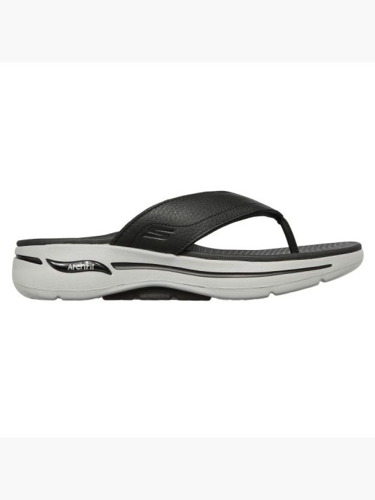 Skechers Go Walk Arch Fit San M 229022-BKGY Flip-Flops