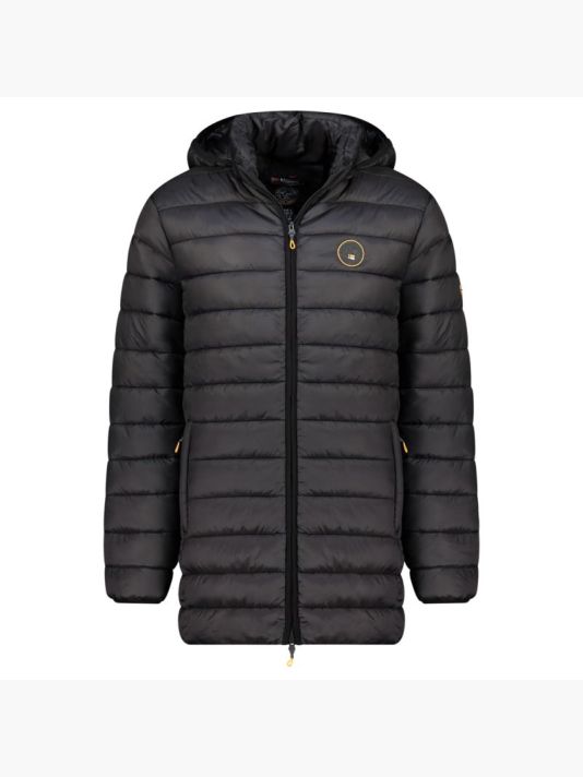 Geographical Norway men's jacket AMIGOMAP LONG HOOD DB BLACK MEN 233 BLACK (WZ5085H/GN-NOIR)