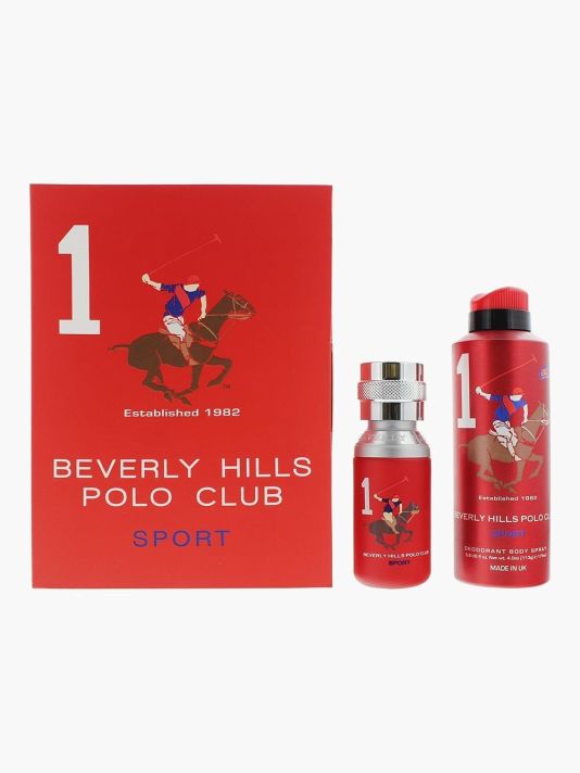 Gift Set Beverly Hills Polo Club: 1982 - Sport 1, Eau De Toilette, For Men, 50 ml + 1982 - Sport 1, Anti-Perspirant, Deodorant Spray, For Men