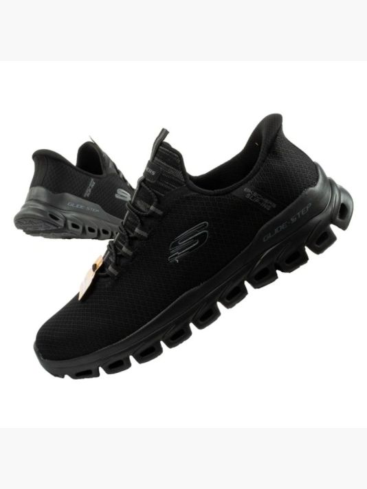 Meeste must jalatsid Skechers Glide-Step comfortable lightweight Slip-Ins