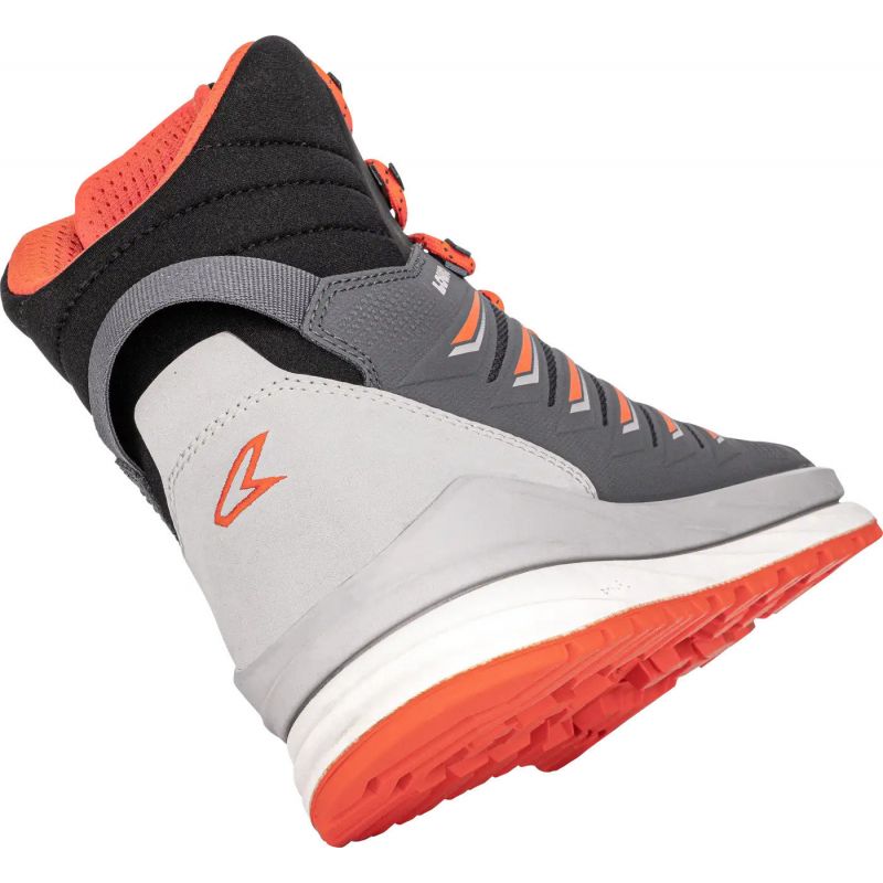 Lowa Axos GTX Mid gore-tex graphite/flame waterproof men's trekking shoes (310844 7952)