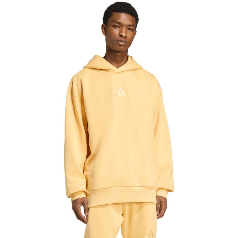 Meeste kollane kapuutsiga pusa Adidas All Szn Fleece KT3105