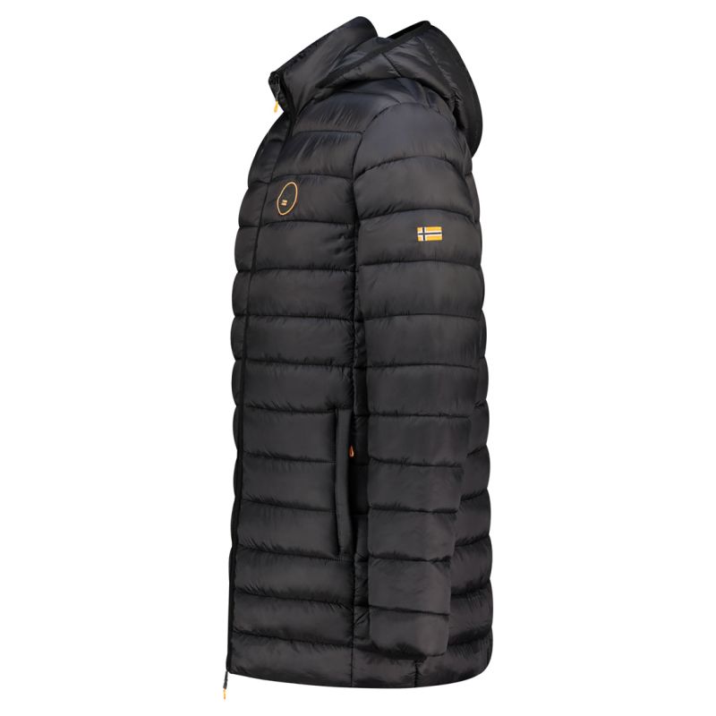Geographical Norway men's jacket AMIGOMAP LONG HOOD DB BLACK MEN 233 BLACK (WZ5085H/GN-NOIR)