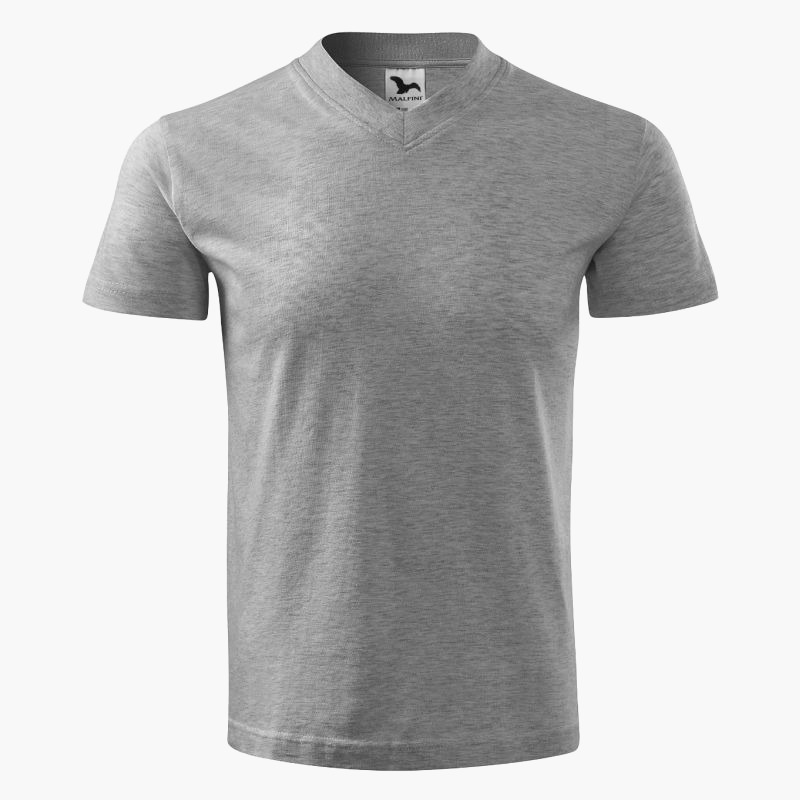 Malfini V-neck T-shirt M MLI-10212 dark gray melange