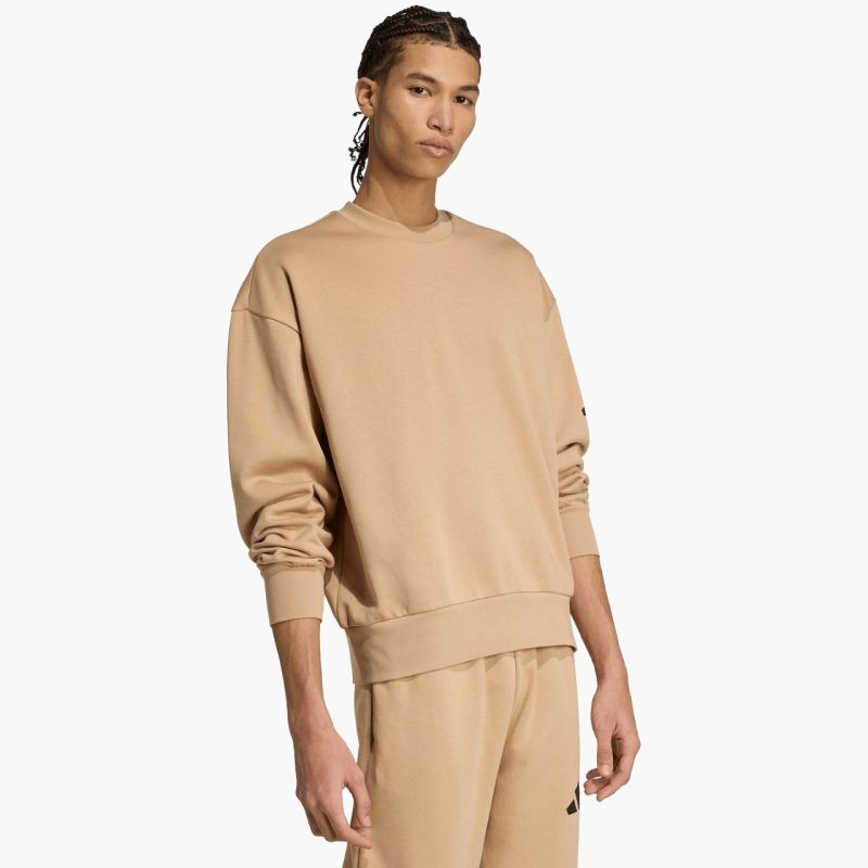 Мужская толстовка Adidas Essentials Loose Fit 3 Bar Logo JX5668 бежевый