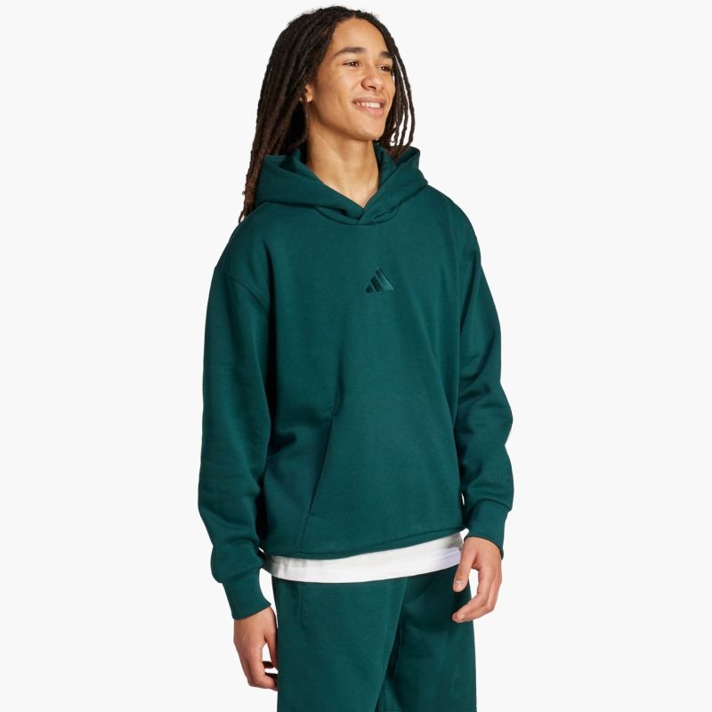 Мужская толстовка с капюшоном Adidas ALL SZN Fleece M KB8527 зеленый