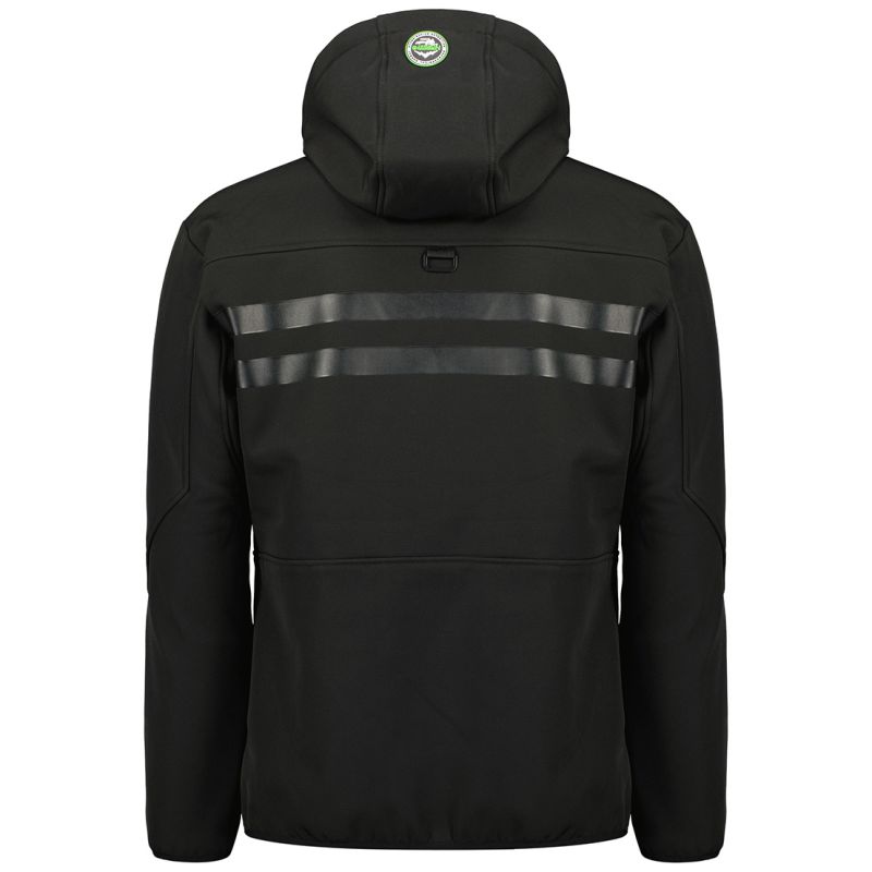 Geographical Norway ROYAUTE BLACK / GREEN DB MEN 068 BLACK / GREEN men's softshell jacket (WY8026H/GN-NOIR / VERT)