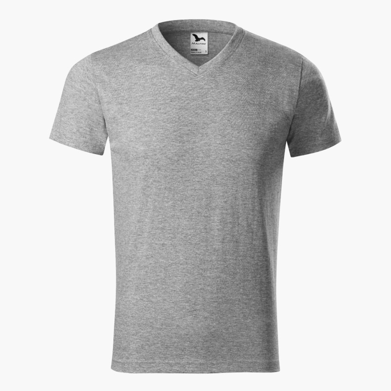 Malfini Heavy V-neck T-shirt M MLI-11112 dark gray melange