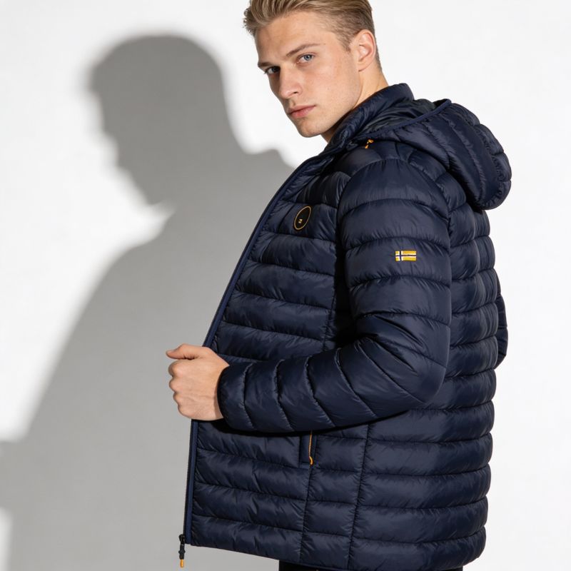 Geographical Norway AMIGOBADGE LONG HOOD DB NAVY MEN 233 NAVY (WY8852H/GN-MARINE)